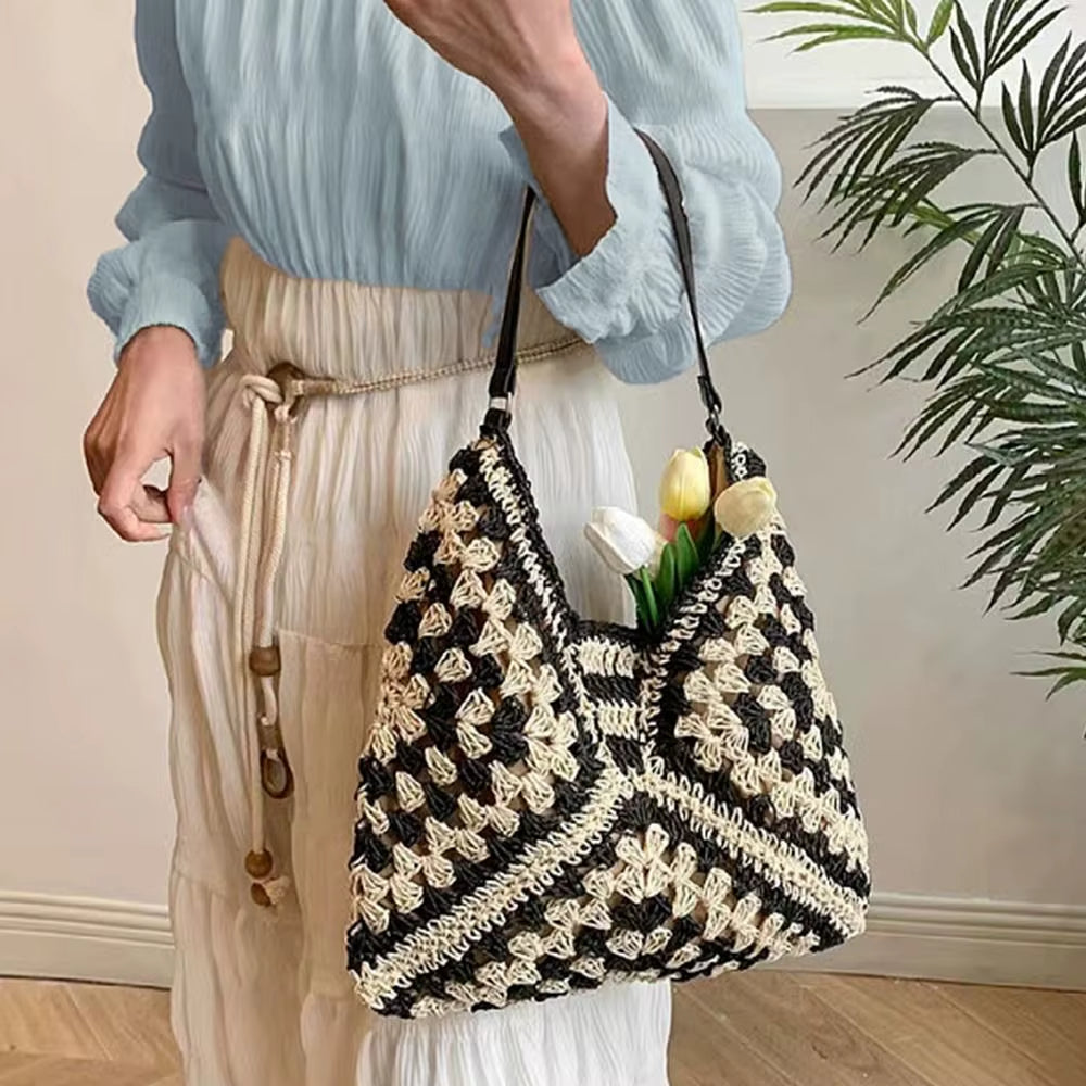 Boho Crochet Shoulder Bag