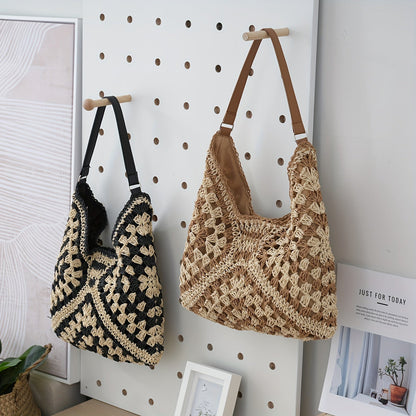 Boho Crochet Shoulder Bag