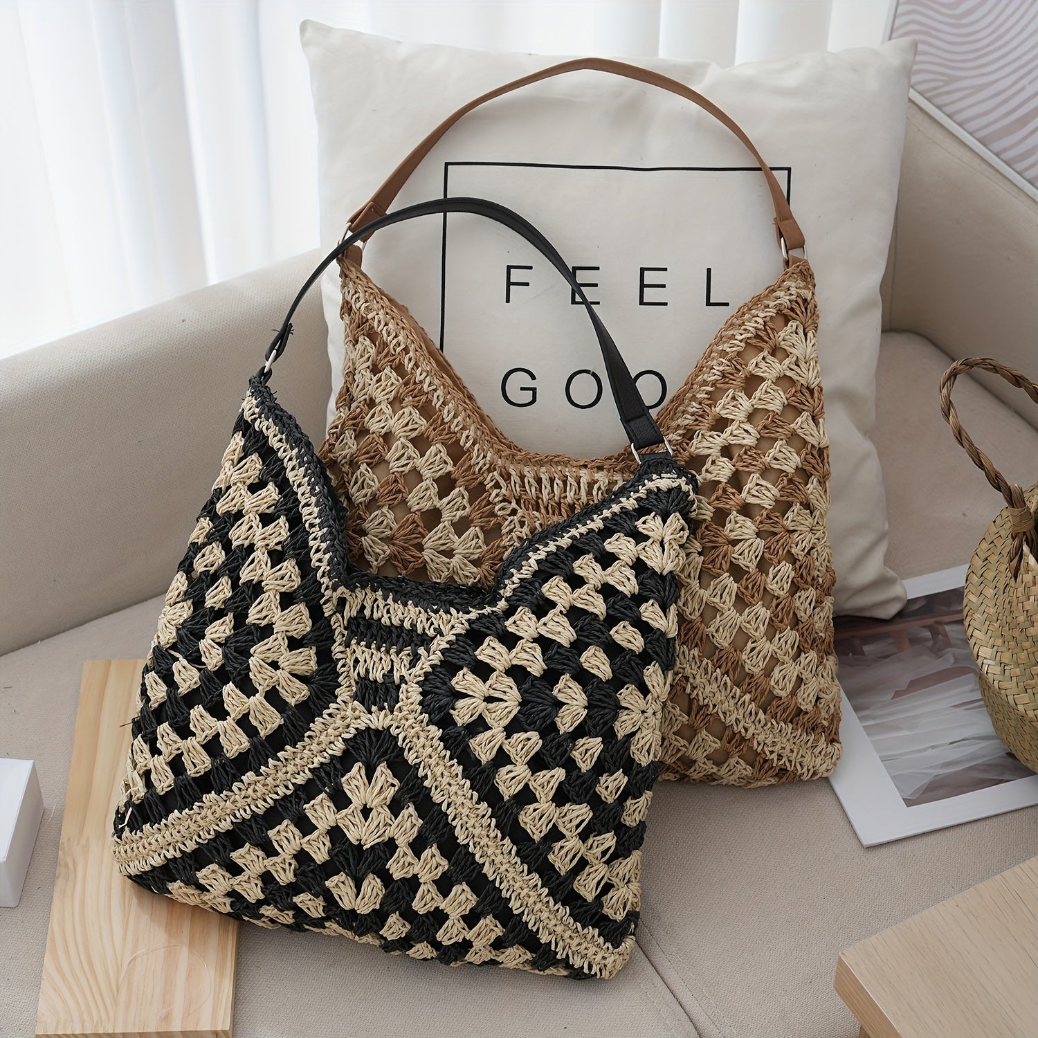 Boho Crochet Shoulder Bag